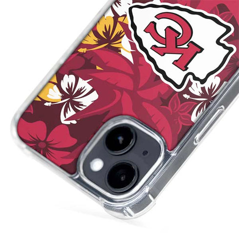 NFL Kansas City Chiefs Tropical Print iPhone 13 MagSafe Case