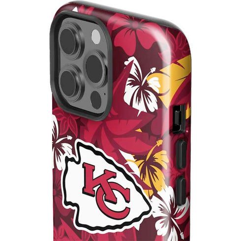 NFL Kansas City Chiefs Tropical Print iPhone 13 Pro Max Impact Case