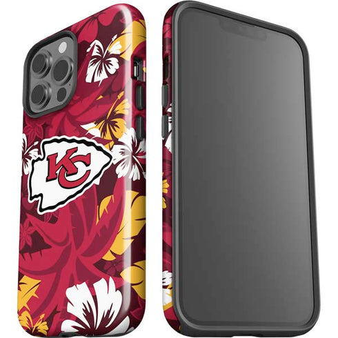 NFL Kansas City Chiefs Tropical Print iPhone 13 Pro Max Impact Case