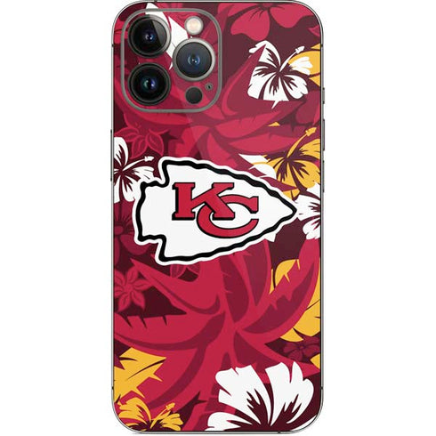 NFL Kansas City Chiefs Tropical Print iPhone 13 Pro Max Skin