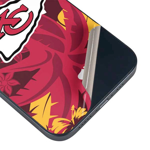NFL Kansas City Chiefs Tropical Print iPhone 14 Plus Skin