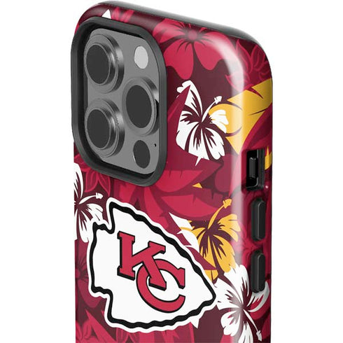 NFL Kansas City Chiefs Tropical Print iPhone 14 Pro Impact Case