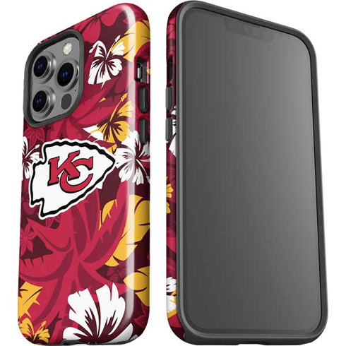 NFL Kansas City Chiefs Tropical Print iPhone 14 Pro Impact Case
