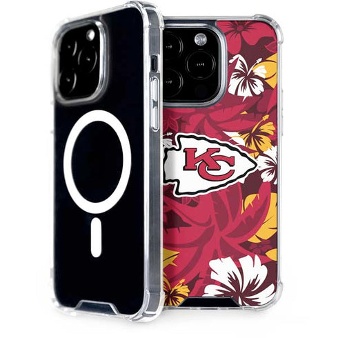 NFL Kansas City Chiefs Tropical Print iPhone 15 Pro MagSafe Case