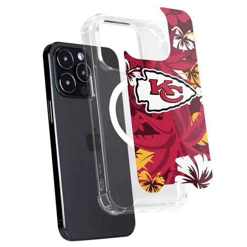 NFL Kansas City Chiefs Tropical Print iPhone 15 Pro MagSafe Case