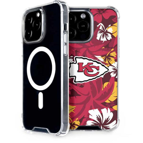 NFL Kansas City Chiefs Tropical Print iPhone 15 Pro Max MagSafe Case