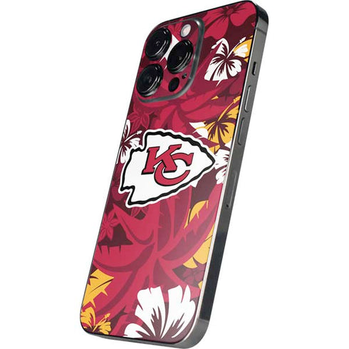 NFL Kansas City Chiefs Tropical Print iPhone 15 Pro Skin