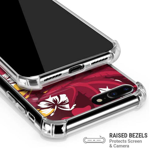 NFL Kansas City Chiefs Tropical Print iPhone 7/8 Plus Clear Case