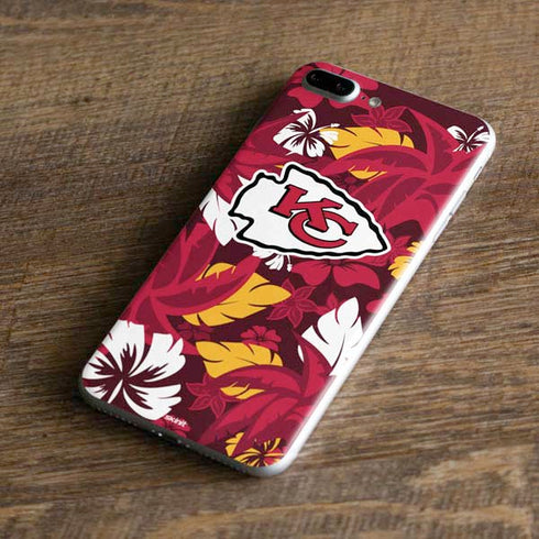 NFL Kansas City Chiefs Tropical Print iPhone 7 Plus Skin