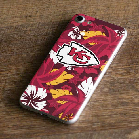 NFL Kansas City Chiefs Tropical Print iPhone 7 Skin