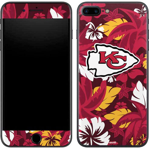 NFL Kansas City Chiefs Tropical Print iPhone 8 Plus Skin