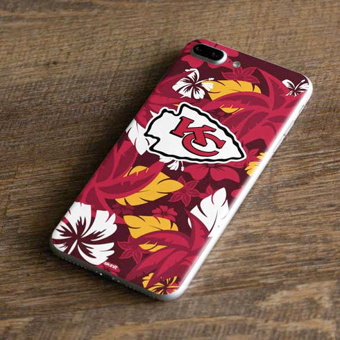 NFL Kansas City Chiefs Tropical Print iPhone 8 Plus Skin