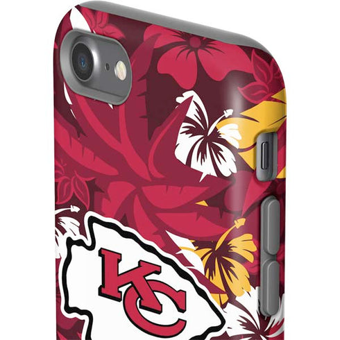 NFL Kansas City Chiefs Tropical Print iPhone SE (2nd & 3rd Gen) Pro Case