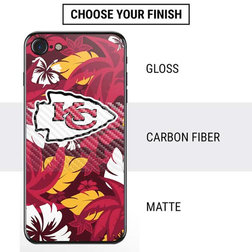 NFL Kansas City Chiefs Tropical Print iPhone SE (2nd & 3rd Gen) Skin