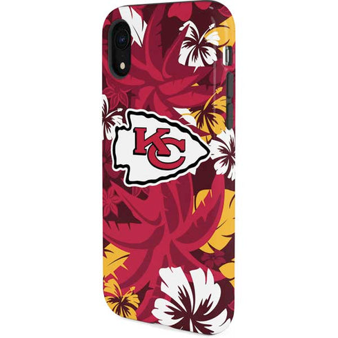 NFL Kansas City Chiefs Tropical Print iPhone XR Pro Case
