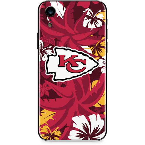 NFL Kansas City Chiefs Tropical Print iPhone XR Skin