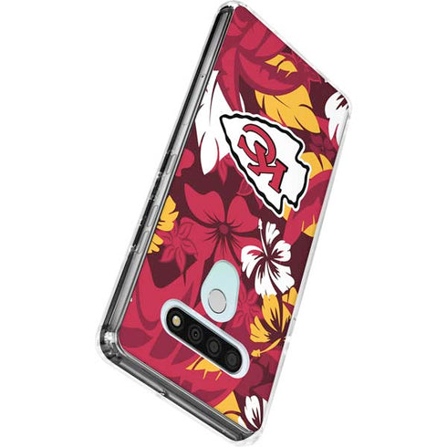 NFL Kansas City Chiefs Tropical Print LG Stylo 6 Clear Case