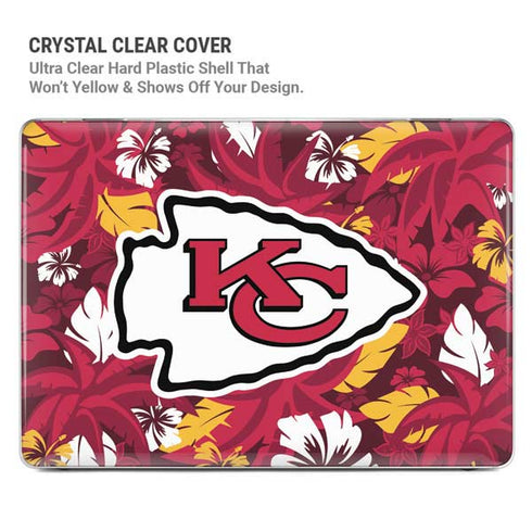 NFL Kansas City Chiefs Tropical Print MacBook Air 15in (2023-2025) Case plus Skin