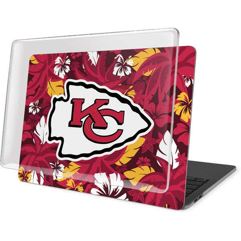 NFL Kansas City Chiefs Tropical Print MacBook Pro 13in (2020) Case plus Skin