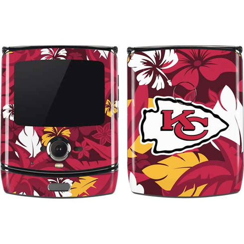 NFL Kansas City Chiefs Tropical Print Motorola RAZR Skin