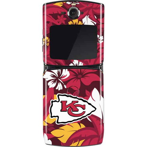 NFL Kansas City Chiefs Tropical Print Motorola RAZR Skin