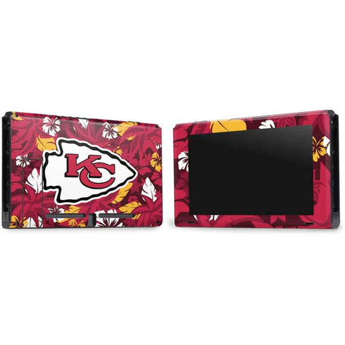 NFL Kansas City Chiefs Tropical Print Nintendo Switch Bundle Skin