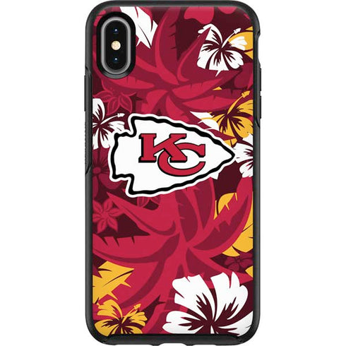 NFL Kansas City Chiefs Tropical Print Otterbox Symmetry iPhone Skin