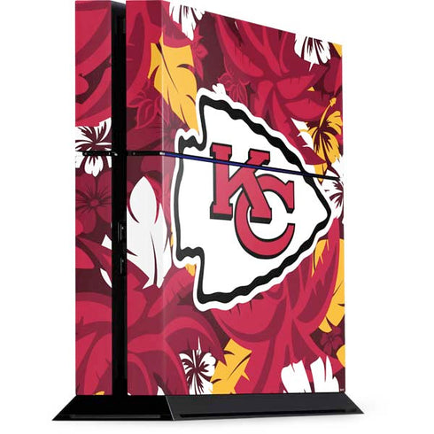 NFL Kansas City Chiefs Tropical Print PS4 Console Skin