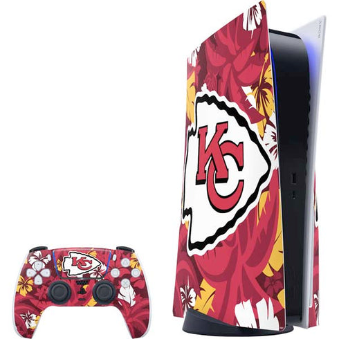 NFL Kansas City Chiefs Tropical Print PS5 Bundle Skin