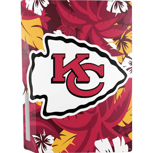 NFL Kansas City Chiefs Tropical Print PS5 Console Skin