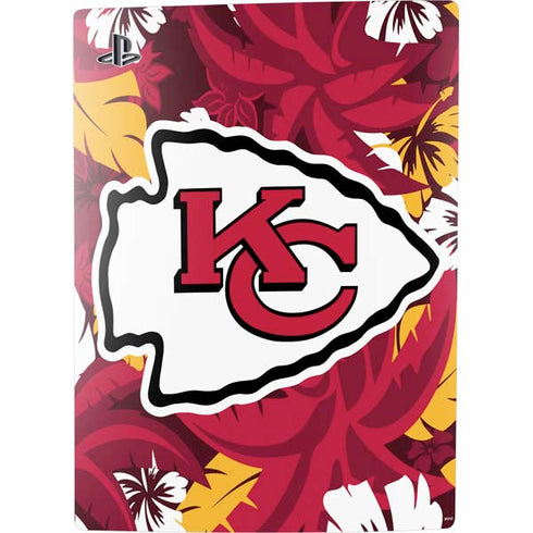 NFL Kansas City Chiefs Tropical Print PS5 Digital Edition Console Skin