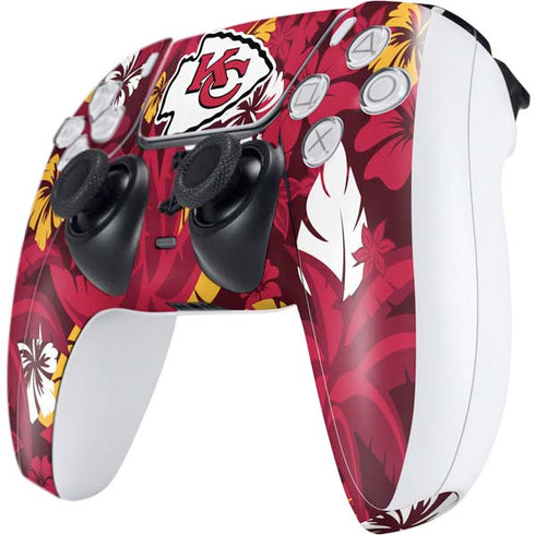 NFL Kansas City Chiefs Tropical Print PS5 Controller Skin