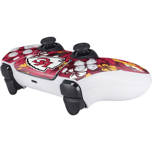 NFL Kansas City Chiefs Tropical Print PS5 Controller Skin