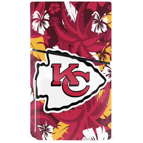 NFL Kansas City Chiefs Tropical Print PS5 Slim Disk Bundle Skin
