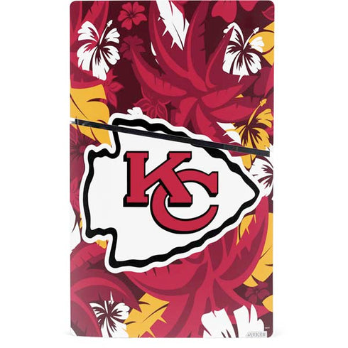 NFL Kansas City Chiefs Tropical Print PS5 Slim Digital Edition Console Skin