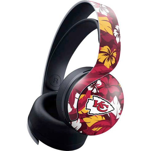 NFL Kansas City Chiefs Tropical Print PULSE 3D Wireless Headset for PS5 Skin