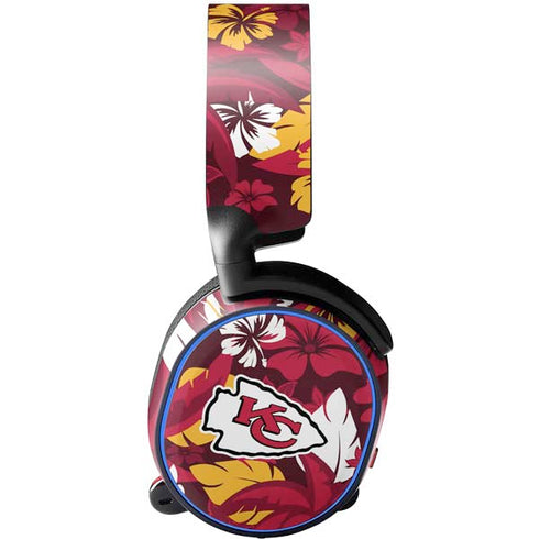 NFL Kansas City Chiefs Tropical Print SteelSeries Arctis 3 Skin