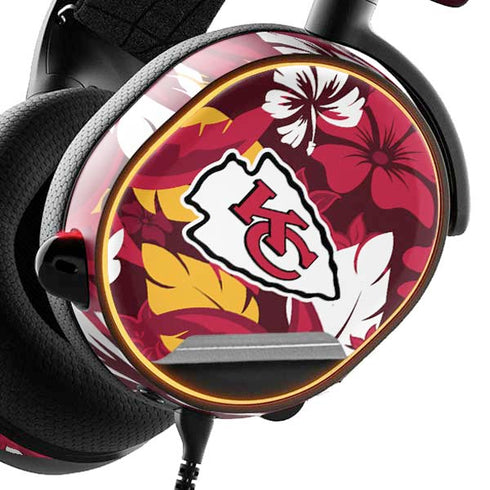 NFL Kansas City Chiefs Tropical Print SteelSeries Arctis 3 Skin