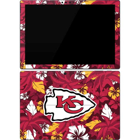NFL Kansas City Chiefs Tropical Print Surface Pro 7 Skin