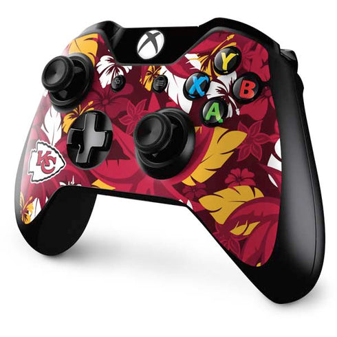 NFL Kansas City Chiefs Tropical Print Xbox One Controller Skin