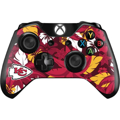 NFL Kansas City Chiefs Tropical Print Xbox One Controller Skin