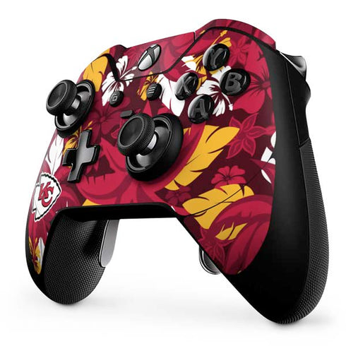 NFL Kansas City Chiefs Tropical Print Xbox One Elite Controller Skin