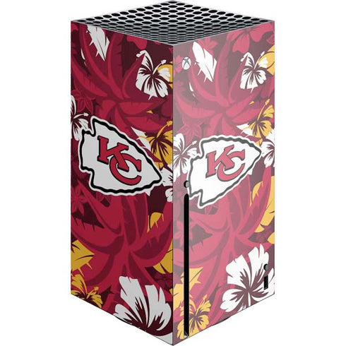 NFL Kansas City Chiefs Tropical Print Xbox Series X Console Skin