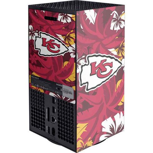 NFL Kansas City Chiefs Tropical Print Xbox Series X Console Skin