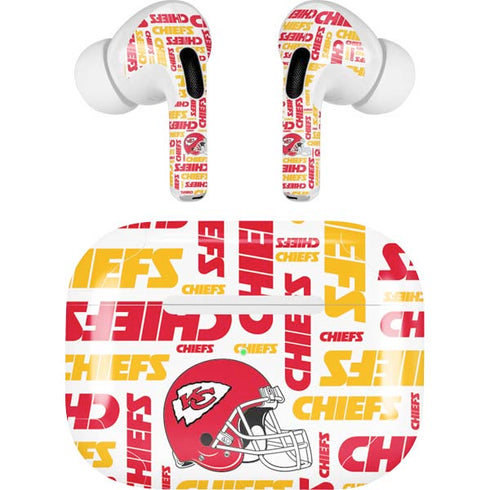 NFL Kansas City Chiefs White Blast AirPods Pro 2nd Gen Skin