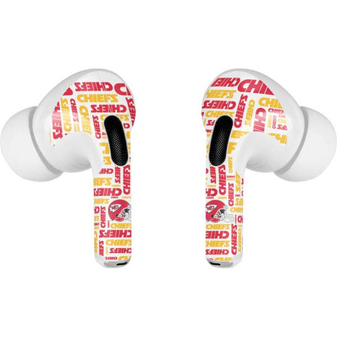 NFL Kansas City Chiefs White Blast AirPods Pro 2nd Gen Skin