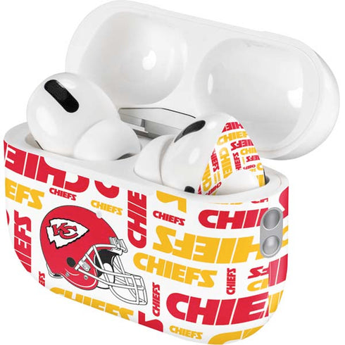 NFL Kansas City Chiefs White Blast AirPods Pro 2nd Gen Skin