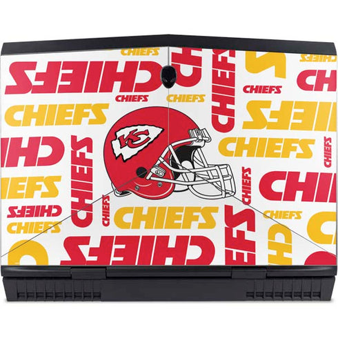 NFL Kansas City Chiefs White Blast Dell Alienware Skin