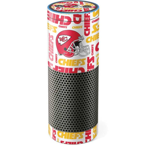 NFL Kansas City Chiefs White Blast Amazon Echo Skin