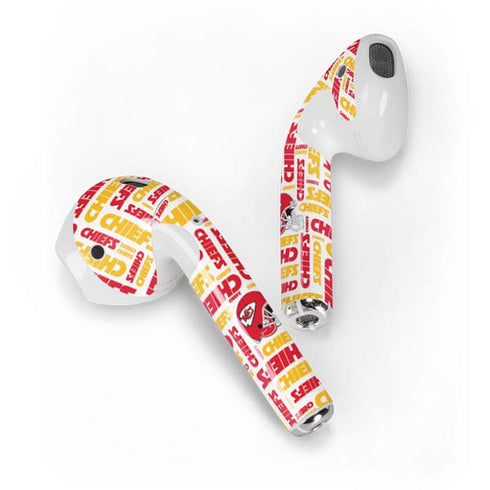 NFL Kansas City Chiefs White Blast Apple AirPods 2 Skin